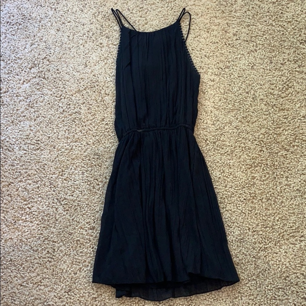 Abercrombie & Fitch navy mini dress with ties
